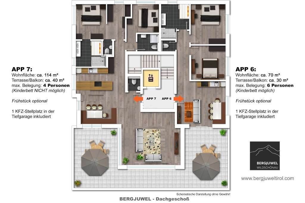 7 Bergjuwel Appartements Top6 7 Grundriss 7 Bergjuwel Appartements Top6 7 Grundriss