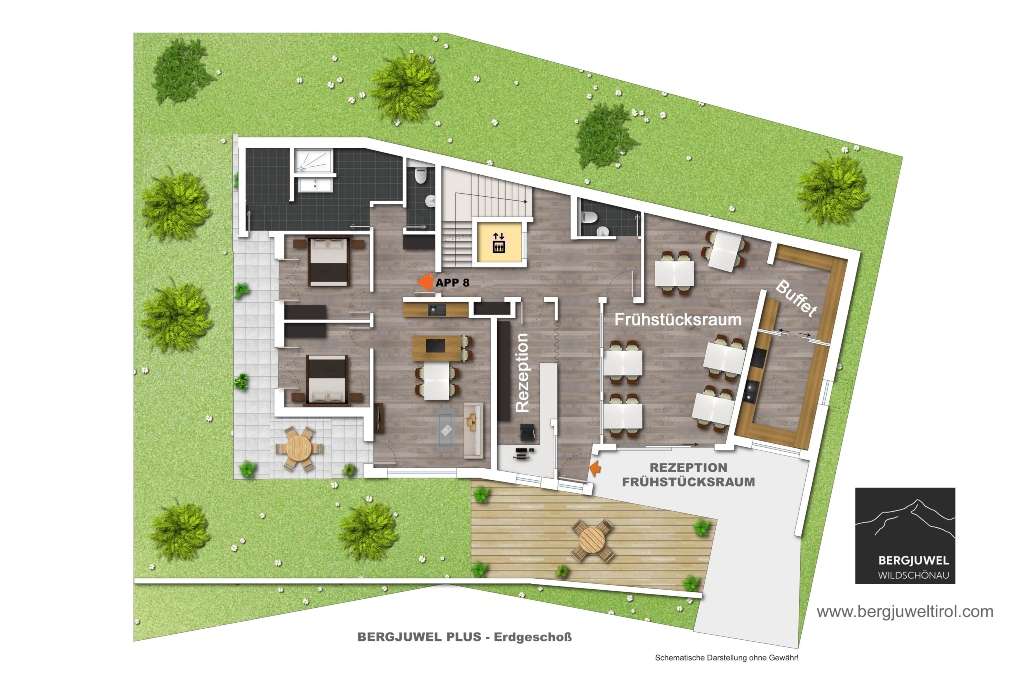 13 Bergjuwel Appartements Grundriss 13 Bergjuwel Appartements Grundriss